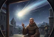 貝葉掛毯上現存最古老的哈雷彗星圖像。（圖／AI生成）