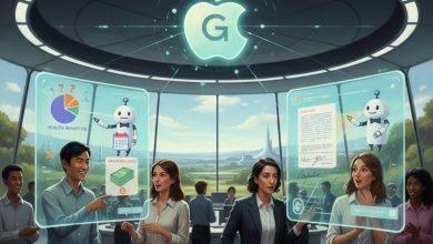 Enchante 於 2025 年 11 月首次推出，員工可以使用它來校對工作、集思廣益、開發產品，並用於回答一般知識問題；企業助手完全基於蘋果內部的大型語言模型建構。主要功能是作為蘋果員工的集中式知識中心。（圖／AI生成）