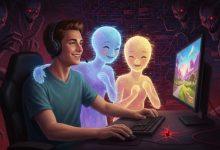 《404 Media》的撰稿人馬修高爾特，曾以為自己是「AI黑特」，然而在一次體驗過人工智能化身，可以在你玩電動時陪玩，高爾特發現他真的很享受和他的Quest.AI助手Wolf一起玩《逃離塔科夫》。 （圖／AI生成）