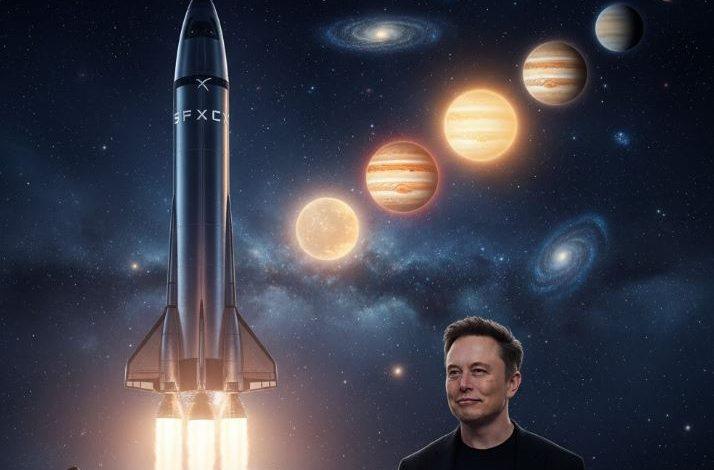 馬斯克挑天象＋生日時機？SpaceX傳將創最大IPO。（圖／AI生成）