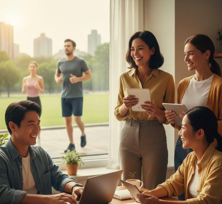 高達65%的受訪員工對「微班制」（Microshifting）表現出濃厚興趣。（圖／AI生成）