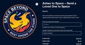 Ashes to Space宣布，其首個太空送葬任務已正式排定，價格僅 249美元起。（圖／取自Ashes to Space官網）