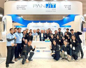 強茂集團參與於日本東京 Tokyo Big Sight 舉辦的NEPCON JAPAN 2026展會。（圖／強茂集團提供）