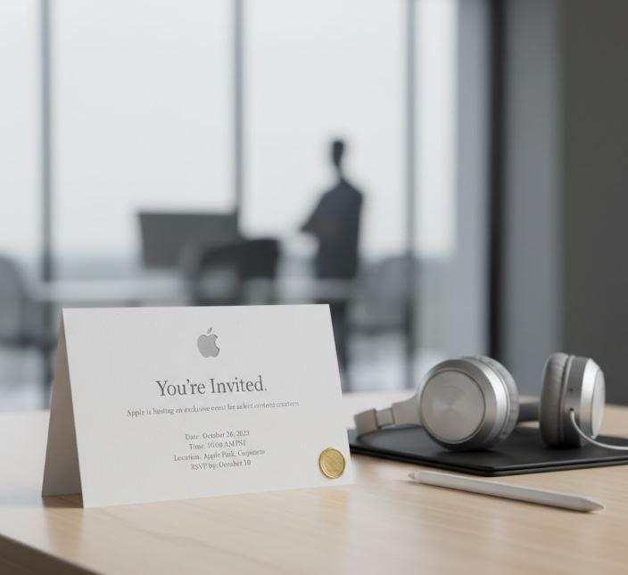 精選 4 Apple近日向部分內容創作者發出邀請,參加一場名為「Apple Experience」的多日活動。(圖/AI生成)