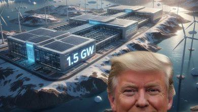 川普任內幕僚、現任GreenMet執行長杜魯·霍恩（DrewHorn）正計劃在格陵蘭打造一座規模達1.5吉瓦（GW）的巨型資料中心。（圖／AI生成）