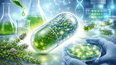 一種全新的微膠囊封裝技術，能將百里香萃取物轉化為穩定且精準的奈米劑量。（圖／AI生成）