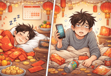 假日狂補眠反而更累，醫師解釋，社交時差會干擾中樞神經系統。示意圖。（圖／AI生成）