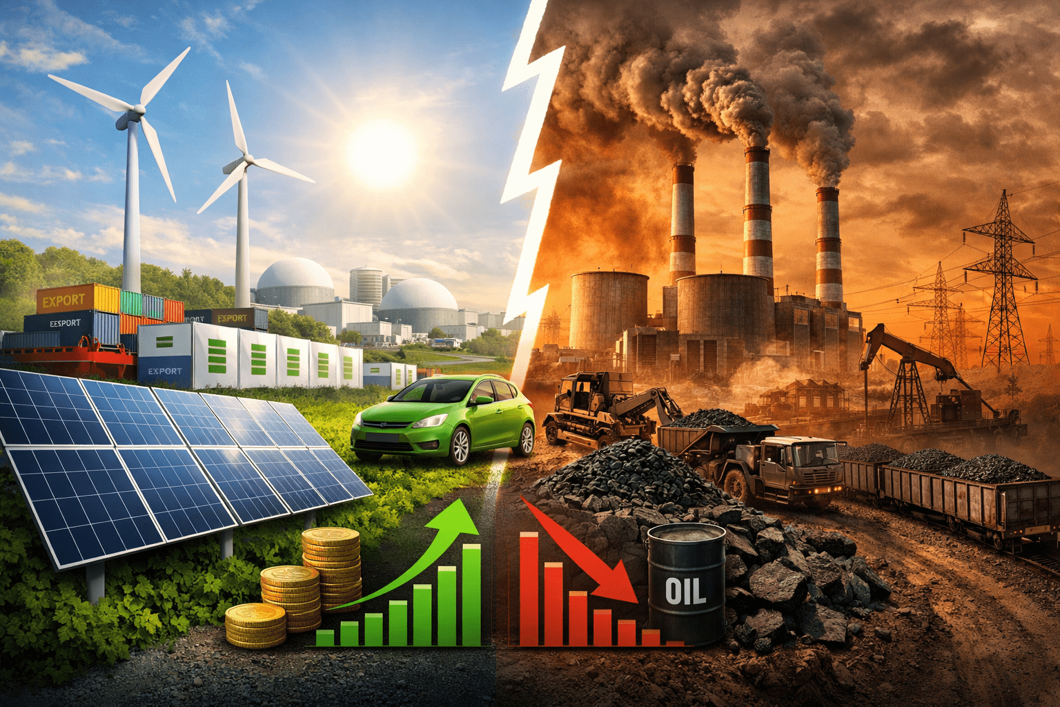 能源轉型的2025年 潔淨能源創高峰、化石燃料反撲並存 1 ChatGPT Image 2026年1月2日 下午03 55 21