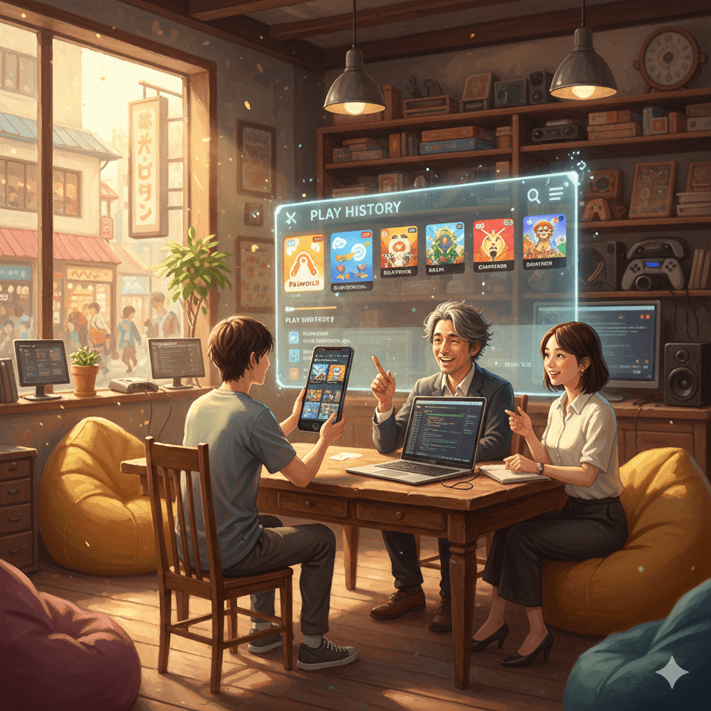 精選 1 Palworld 的開發商 Pocketpair 有一個有趣的篩選求職者的方式:要求應徵者提交他們在 Steam 上的遊戲記錄截圖。(圖/AI生成)