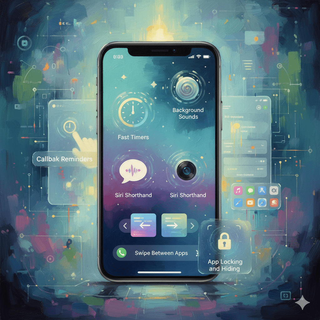 在iOS這個強大的作業系統中，其實還有7項讓你工作效率翻倍的小功能。（圖／AI生成）