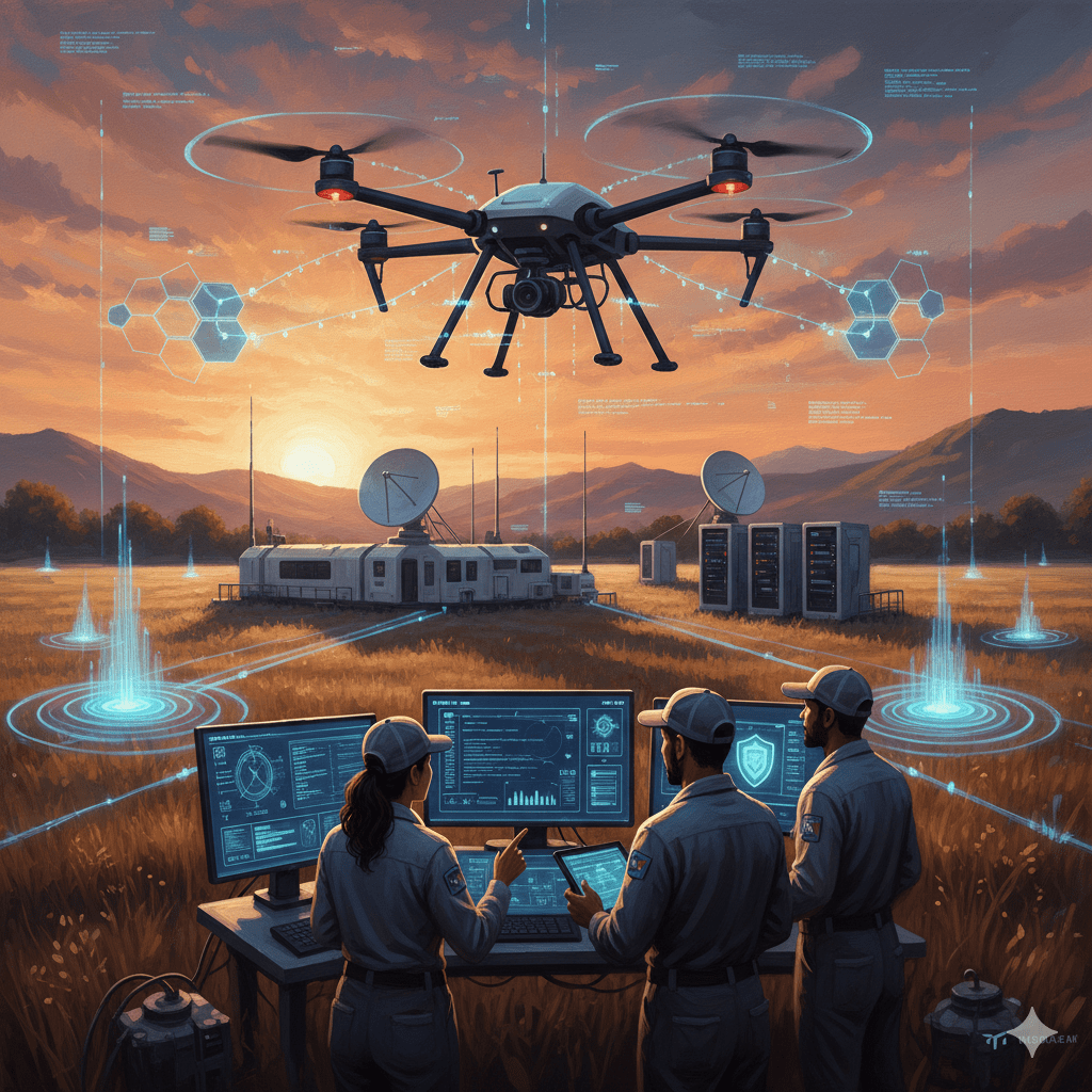 NASA也瘋區塊鏈?飛機數據加密避免惡意竄改 未來搭機更安心 1 美國NASA艾姆斯研究中心進行了一次無人機飛行測試,驗證了一種基於區塊鏈的飛行資料保護系統。該系統用以確保空中交通管理免受干擾,並保護飛機與地面站之間傳輸的資料免於攔截或竄改。(圖/AI生成)