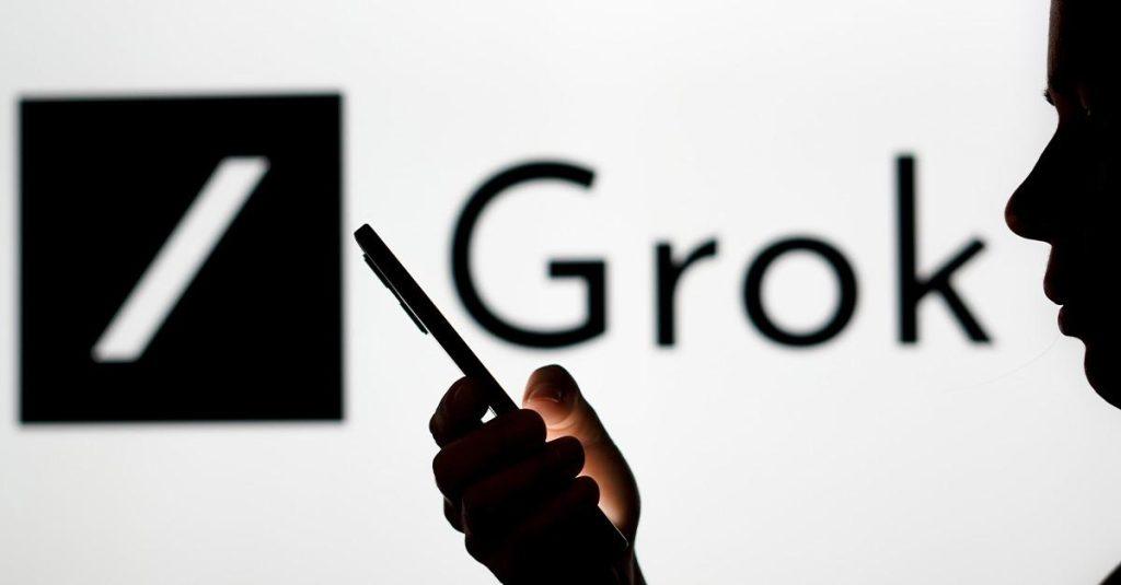 Grok is an artificial intelligence chatbot associated with the social network X 123rf