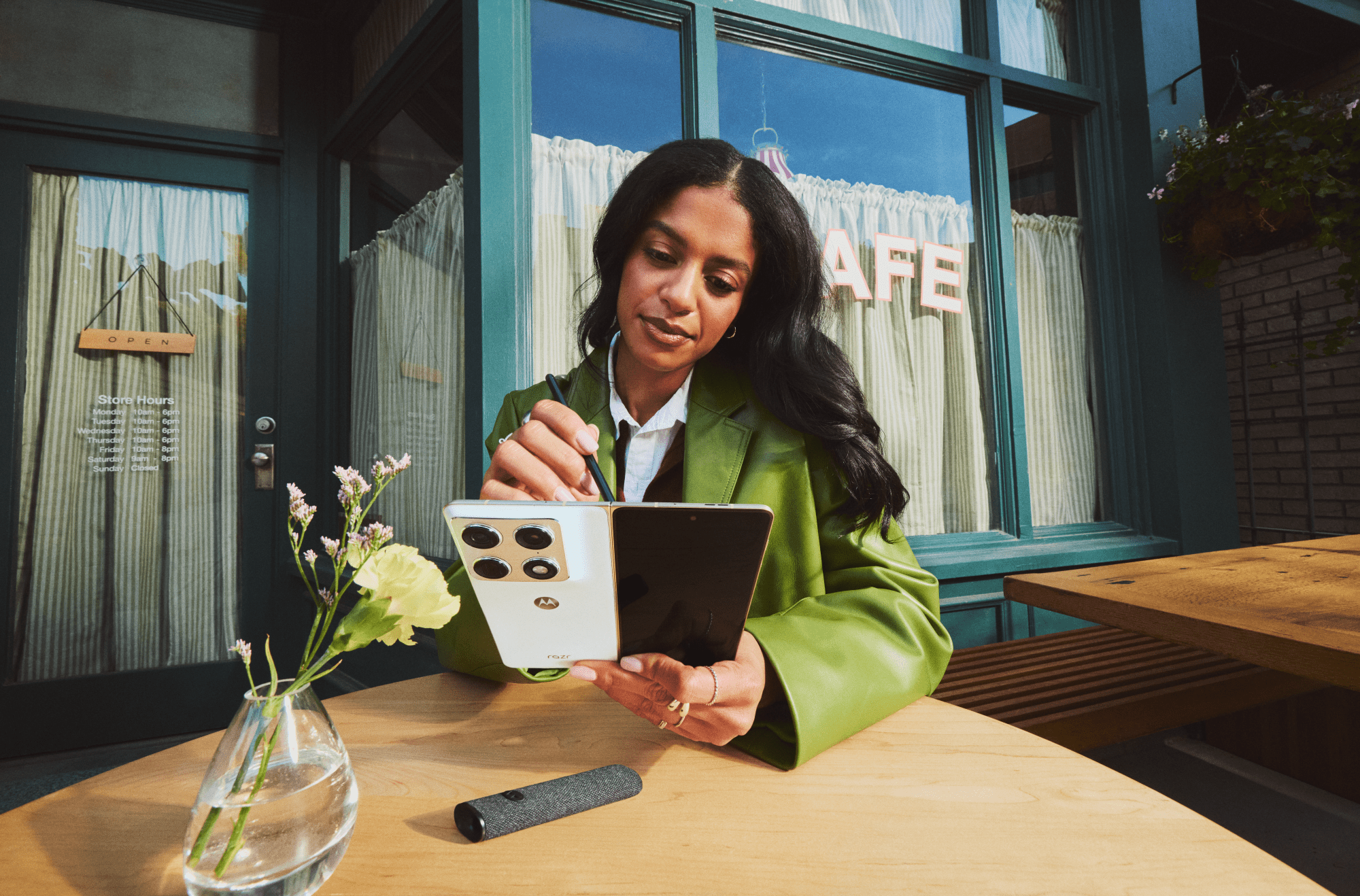 Motorola進軍書本型摺疊市場!Motorola Razr Fold新旗艦曝光 搭配全新手寫筆 1 Razr Fold