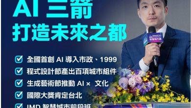 三都願景加速AI三箭 臺北五年十億打造智慧未來 7 j3 1