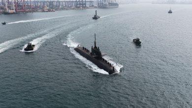 「海鯤軍艦」執行潛航前置海上測試。（圖／擷取自台灣國際造船股份有限公司）