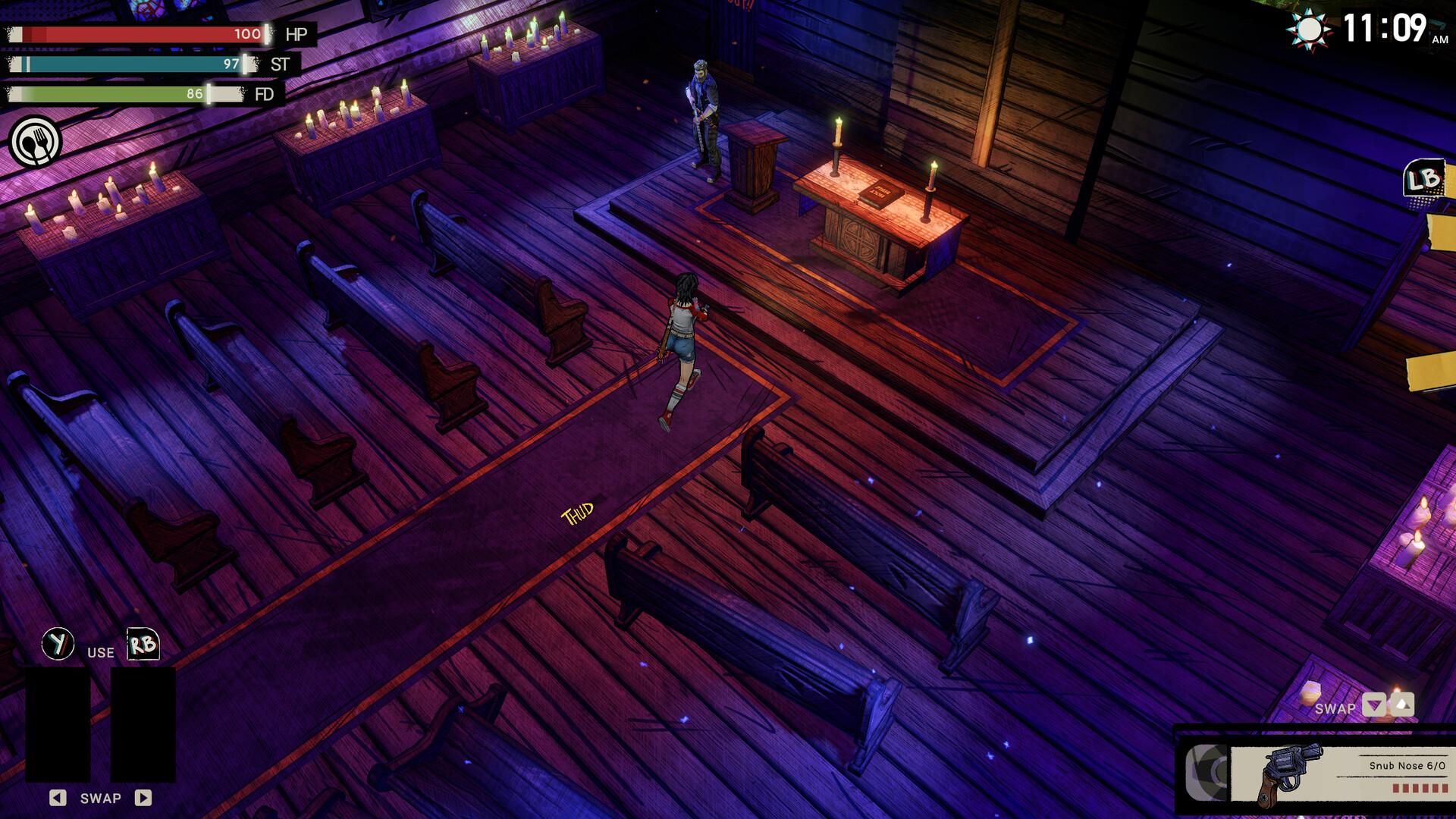 恐怖生存遊戲《怪奇鎮生存指南》登陸Steam!漫畫風感受80年代驚悚視角 4 動態的日夜循環會改變世界。善用白天來探索、蒐集資源、製作你需要的東西並做好準備。日落後,真正的夢魘才會出現。(圖/取自Steam)