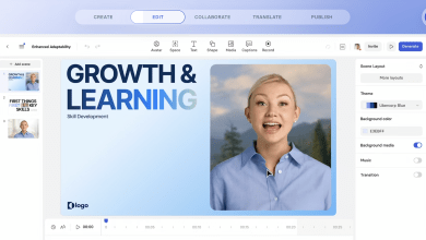 英國AI新創公司Synthesia估值在短短一年內從21億美元翻倍成長至40億美元。（圖／截取自Synthesia）