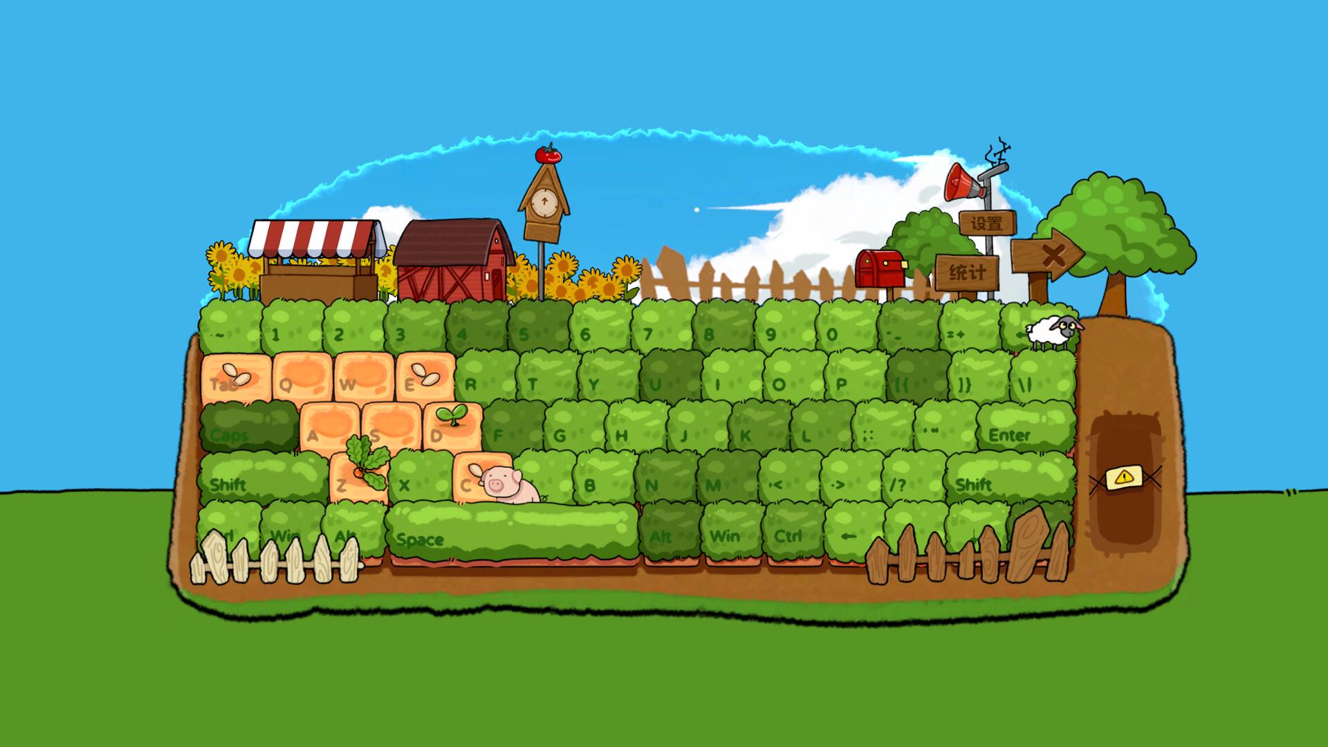 體驗「碼農」生活!放置遊戲《指尖農場》打字按滑鼠就能大豐收 1 《指尖農場》為忙碌上班族們量身打造的桌上掛機治癒遊戲,敲擊鍵盤、點滑鼠的日常動作,就能自動推進作物生長。(圖/取自Steam)