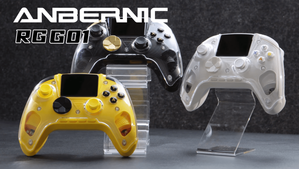 精選 3 Anbernic將其首款專業級遊戲手把命名為RG G01,不僅內建螢幕,而且每個手把握把內都配備了心率感測器,可以幫助你識別自己是否過於沉迷於遊戲。(圖/取自ANBERNIC官方YT)