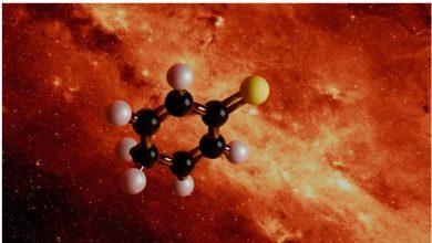 宇宙發現生命化學新線索!史上最大硫化分子首次現身星際雲 4 在銀河系的中心,科學家在星際雲中發現了第一個含硫六元環分子。(圖/MPE/ NASA/JPL-Caltech)