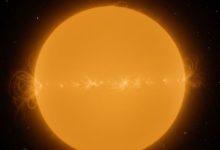 天文觀測顯示太陽盤面一度完全沒有可見黑子，這是自2022年6月以來首次出現「無黑子日」。（圖／AI生成）