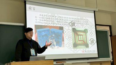 筆者指導學生論文發表情形（圖／郭啟全提供）