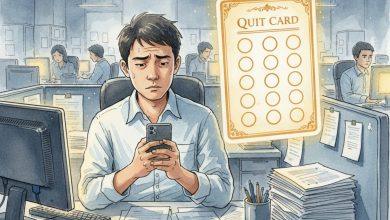 2026社畜標配!《離職集點卡》app把每次委屈換成動力 打造你的數位救贖 4 《QuitCard離職集點卡》日前在Dcard上引發軒然大波,網友跪求「未來推出Android版」、「太讚好想哭 好想抖內」,甚至建議「可以共享連結給主管嗎,讓他知道我的耐心剩多少」。(圖/AI生成)