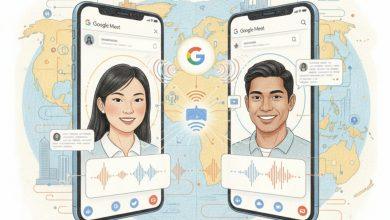 電腦上的 Google Meet 支援即時語音翻譯，允許參與者用母語發言，平台會將語音即時翻譯成口語句子，本質上是透過在原始語音上疊加模仿說話者語調和語速的音訊翻譯來保留對話的流暢性。（圖／AI生成）