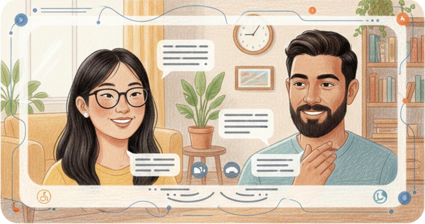 FaceTime的即時翻譯是一項重要的新功能，它隱藏在“實時字幕”功能中，雖然仍存在一些局限性，但蘋果的實現方式相當不錯。（圖／AI生成）