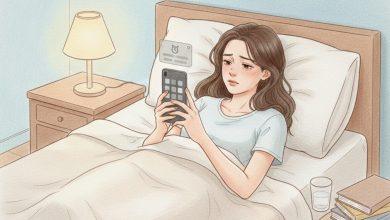 從社群媒體應用程式、串流服務到手機遊戲和效率工具，你總能在看著手機的時候找到事情做。Android 16 的許多功能，將你的手機變成你自己的睡前管家！（圖／AI生成）