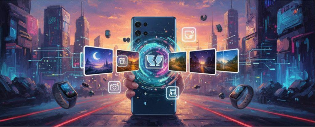 Galaxy AI 的影像編輯和增強工具有可能與基礎相機系統更深入地整合。（圖／AI生成）