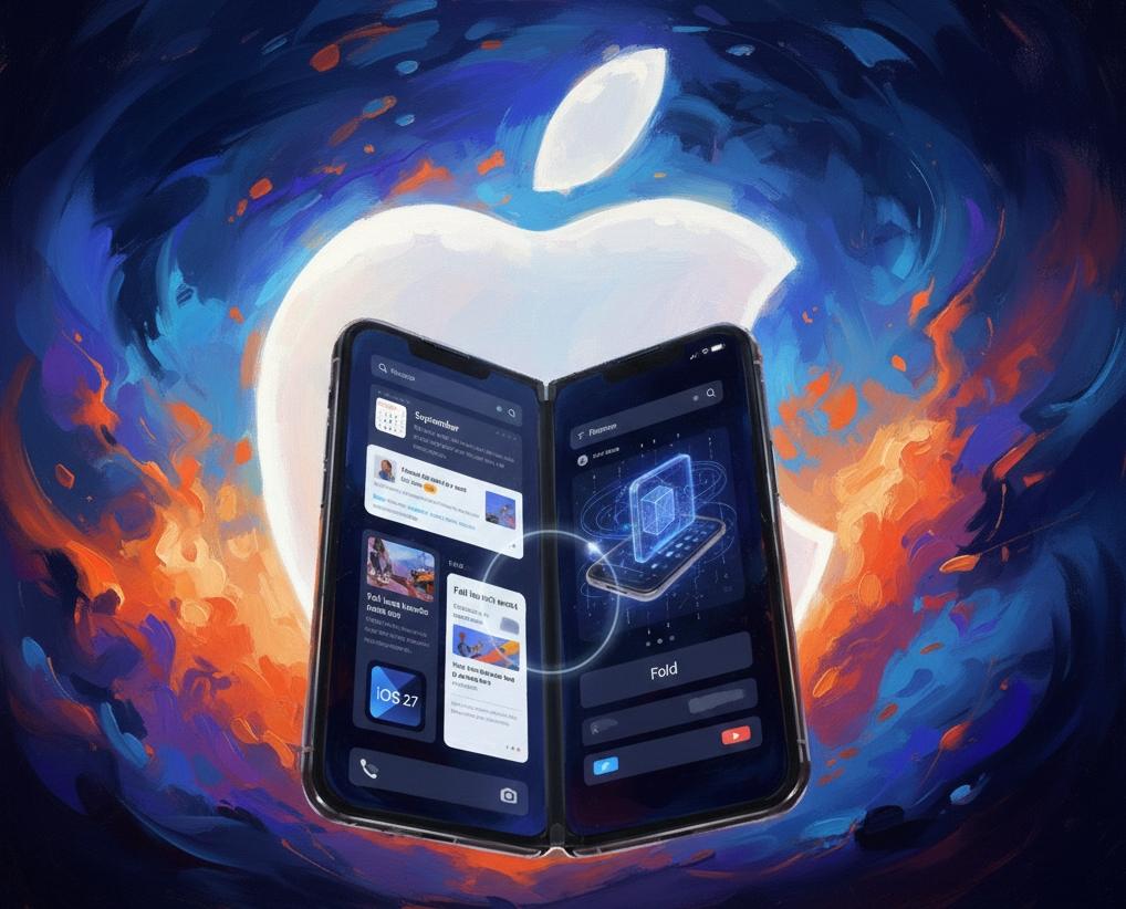 最新傳聞表明，iOS 27 將包含以下功能： 大型人工智慧功能，例如Siri 的聊天機器人版本和新的網路搜尋功能、 雪豹系統著重修復漏洞和提升效能，以及一些新的使用者介面更新。（圖／AI生成）