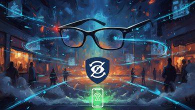 Nearby Glasses 的開發者藉由這款名為「Nearby Glasses」的App，識別附近的智慧眼鏡，並向你的裝置發送 ping 訊號，讓你知道附近有智慧眼鏡。並表示「我認為這只是對監控技術的一小部分抵抗」。（圖／AI生成）