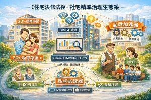 三讀通過《住宅法》部分條文修正案，為台灣社會住宅政策寫下新的註腳。（圖／CarneuBIM提供）