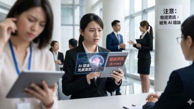 AI可能產生錯誤或「幻想內容」，求職者若完全依賴AI，反而可能因資訊不實被淘汰。（圖／AI生成）
