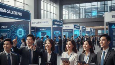 年後轉職潮來襲!桃竹苗科技業職缺搶手 上班族勇闖高薪市場 5 勞動部勞動力發展署桃竹苗分署於2月份舉辦大型徵才活動,其中包含多家科技業重量級企業。(圖/AI生成)