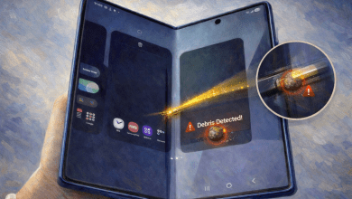 目前尚不清楚異物檢測功能是硬體功能還是軟體功能，這次重點展示了一項可能幫助用戶避免昂貴螢幕維修費用的功能。（圖／AI生成）