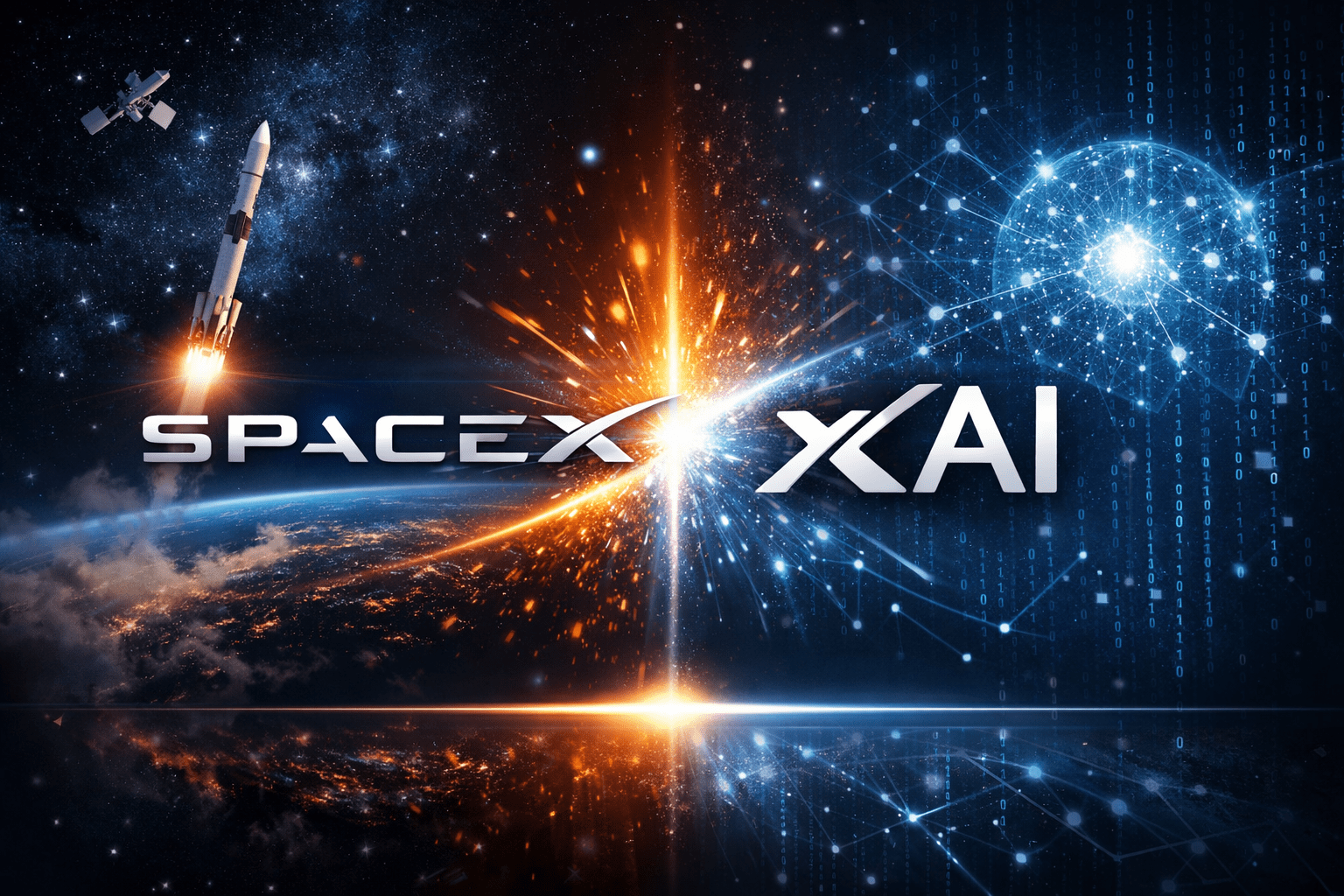 馬斯克已將旗下火箭製造商SpaceX與人工智慧新創公司xAI合併。（圖／AI生成）