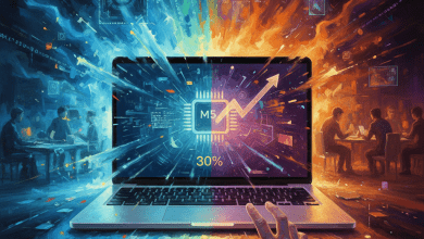 蘋果正準備在 3 月 4 日「特別體驗」活動，倒數發表搭載全新 M5 Pro 與 M5 Max 晶片的 MacBook Pro 旗艦筆電。（圖／AI生成）