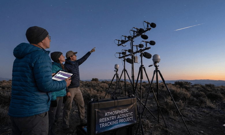 約翰霍普金斯大學（Johns Hopkins University）的研究團隊利用遍布地面的地震監測網絡，開發出一種創新方法，能在太空垃圾進入大氣層後快速確定其實際落點。（圖／AI生成）