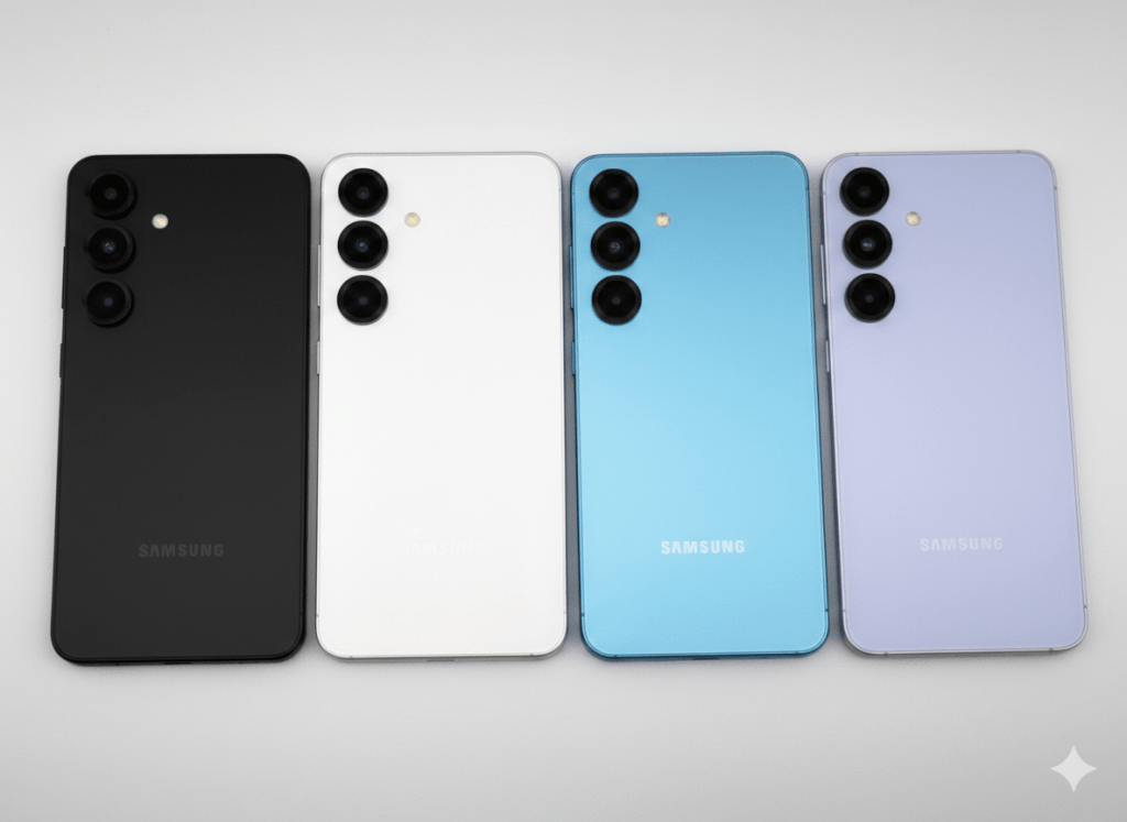 俄羅斯電商平台Cifrus意外揭示Galaxy S26 Ultra可能的市售配色：「黑色」、「白色」、「天空藍（Sky Blue）」以及「鈷紫（Cobalt Violet）」 （圖／AI生成）