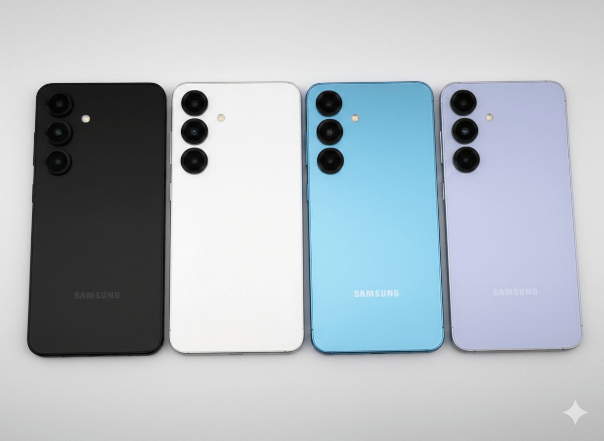 俄羅斯電商平台Cifrus意外揭示Galaxy S26 Ultra可能的市售配色：「黑色」、「白色」、「天空藍（Sky Blue）」以及「鈷紫（Cobalt Violet）」 （圖／AI生成）