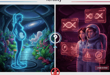 專家指出，不主張馬上在太空受孕，而是希望提前找出潛在風險。（圖／AI生成）