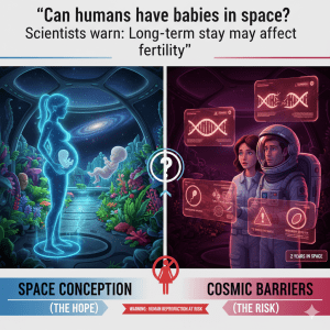 專家指出，不主張馬上在太空受孕，而是希望提前找出潛在風險。（圖／AI生成）
