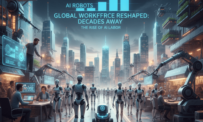 未來數十年內，AI系統的數量可能超過全球人類勞工總數，為勞動市場帶來結構性改變。（圖／AI生成）