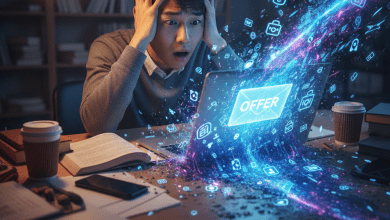 一名求職者歷經一年終於拿到工作，卻同時收到多家公司的高薪邀約。（圖／AI生成）