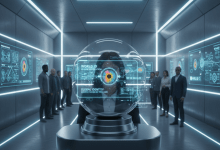 World/Worldcoin正試圖打造號稱「通用人類證明（universalproofofhuman）」的全球身份驗證系統。（圖／AI生成）