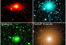 NASA的SPHEREx在 2025年12月的觀測活動中捕捉到紅外線資料，顯示彗星 3I/ATLAS 的彗髮中存在塵埃、水、有機分子以及二氧化碳。（圖／取自NASA/JPL-Caltech）