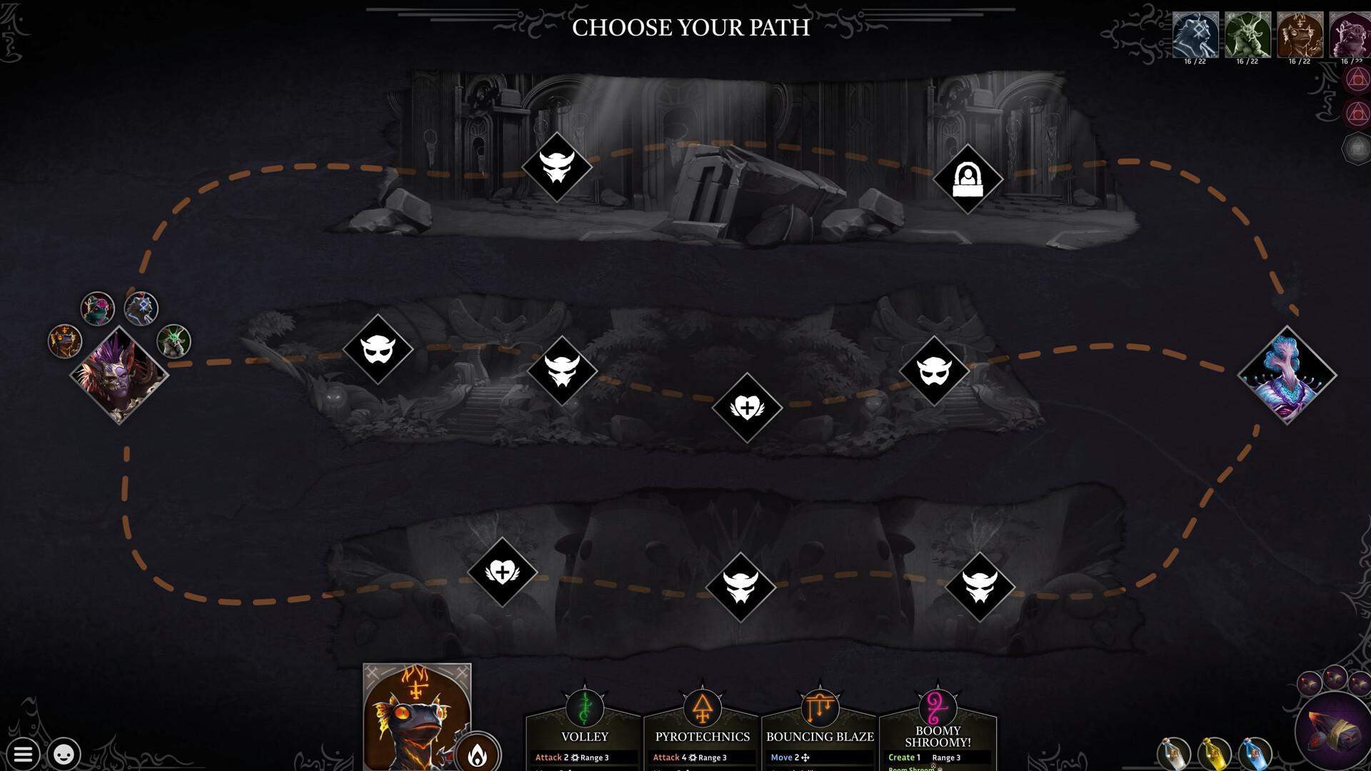 透過升級英雄並選擇效果互補的法術，打造出力量超群的協同能力。即使在單人遊戲時，也能讓多名英雄施展複雜的組合技能，徹底殲滅敵方怪物。（圖／取自Steam）