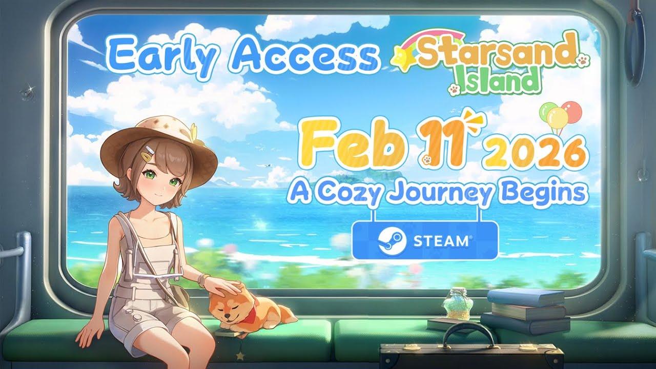 經過漫長的等待， 《星沙島》將於2026年2月11日登陸Steam！（圖／擷取自Starsand Island YT）